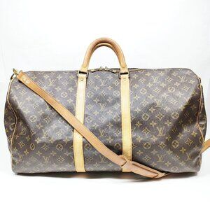 Authentic Louis Vuitton Keepall Bandouliere 55 Monogram Bag LCMON456-120425